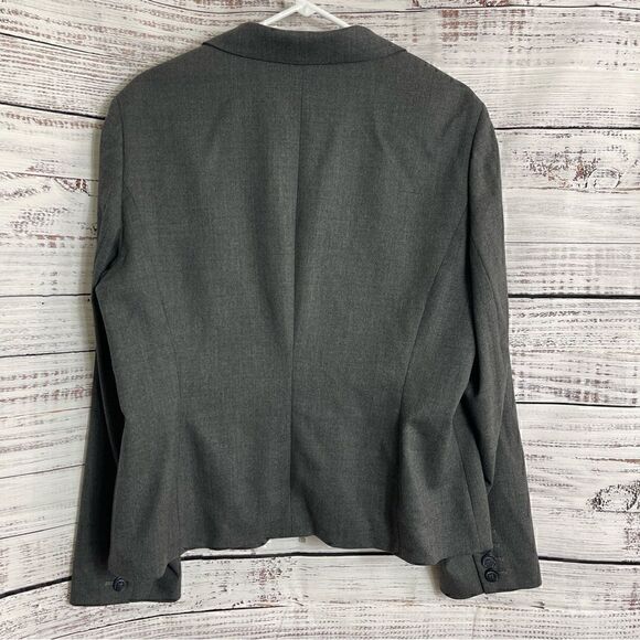 Talbots Blazer womens Size 16 wool blend one button jacket preppy Italian Fabric - Picture 3 of 12